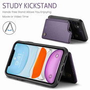 For iPhone 11 CaseMe C22 Card Slots Holder RFID Anti-theft Phone Case(Purple)