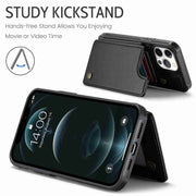 For iPhone 12 Pro Max CaseMe C22 Card Slots Holder RFID Anti-theft Phone Case(Black)