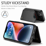 For iPhone 14 Plus CaseMe C22 Card Slots Holder RFID Anti-theft Phone Case(Black)