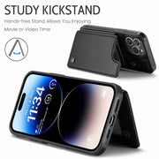 For iPhone 14 Pro CaseMe C22 Card Slots Holder RFID Anti-theft Phone Case(Black)