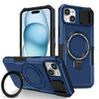 For iPhone 15 Sliding Camshield Magsafe Holder TPU Hybrid PC Phone Case(Royal Blue) - iPhone 15 Cases by PMC TechLife | Online Shopping South Africa | PMC TechLife