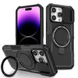 For iPhone 14 Pro Sliding Camshield Magsafe Holder TPU Hybrid PC Phone Case(Black) - iPhone 14 Pro Cases by PMC TechLife | Online Shopping South Africa | PMC TechLife