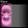 For iPhone 16 Plus 50pcs 0.26mm 9H 2.5D Tempered Glass Film - iPhone 16 Plus Tempered Glass by PMC TechLife | Online Shopping South Africa | PMC TechLife | Buy Now Pay Later Mobicred