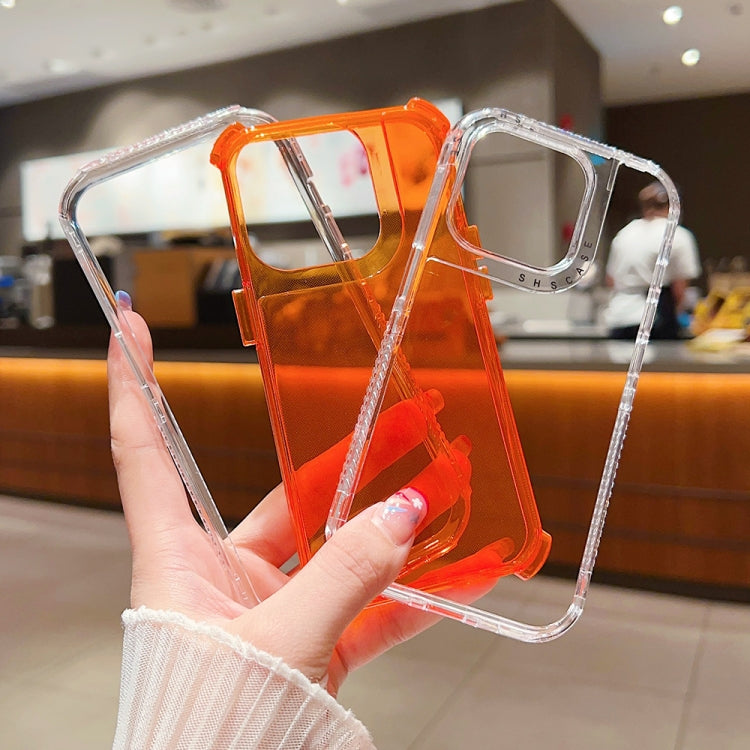 For iPhone 16 Dreamland 3 in 1 Clear Color Transparent Frame PC + TPU Phone Case(Blue)