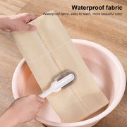 5+10 Grids Underwear Storage Bag Non-woven Double-sided Hanging Storage Bag(Pink)