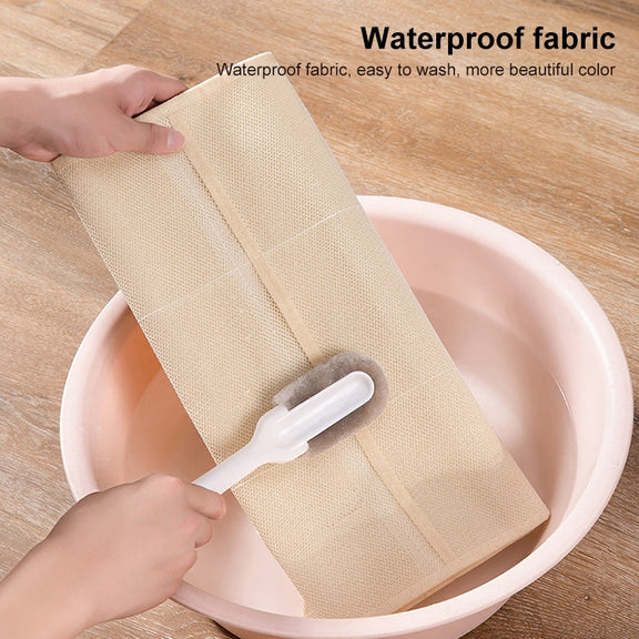 5+10 Grids Underwear Storage Bag Non-woven Double-sided Hanging Storage Bag(Pink)