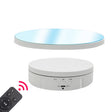22cm Mirror Electric Rotating Display Stand Live Video Shooting Props Turntable With Remote Control(White) -  by PMC TechLife | Online Shopping South Africa | PMC TechLife | Buy Now Pay Later Mobicred