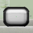For AirPods Pro 2 Thunder Transparent Armor Wireless Earphones Protective Case(Black) - For AirPods Pro 2 by PMC Jewellery | Online Shopping South Africa | PMC Jewellery | Buy Now Pay Later Mobicred