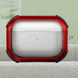 For AirPods Pro 2 Thunder Transparent Armor Wireless Earphones Protective Case(Red) - For AirPods Pro 2 by PMC Jewellery | Online Shopping South Africa | PMC Jewellery | Buy Now Pay Later Mobicred