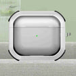 For AirPods 3 Thunder Transparent Armor Wireless Earphones Protective Case(White) - For AirPods 3 by PMC Jewellery | Online Shopping South Africa | PMC Jewellery | Buy Now Pay Later Mobicred