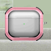 For AirPods 3 Thunder Transparent Armor Wireless Earphones Protective Case(Pink)