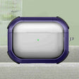 For AirPods Pro Thunder Transparent Armor Wireless Earphones Protective Case(Purple) - For AirPods Pro by PMC Jewellery | Online Shopping South Africa | PMC Jewellery | Buy Now Pay Later Mobicred