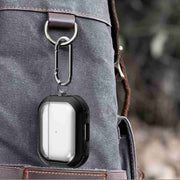 For AirPods Pro 2 Thunder Transparent Armor Wireless Earphones Protective Case(Army Green)