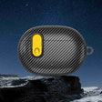 For Beats Studio Buds Switch Carbon Fiber Wireless Earphones Protective Case(Black Yellow) - Other Case by PMC Jewellery | Online Shopping South Africa | PMC Jewellery | Buy Now Pay Later Mobicred