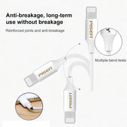 PISEN 1m 2.4A USB to 8 Pin Anti Breaking Fast Charging Cable