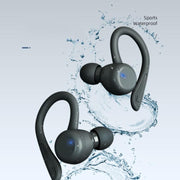 T&G T40 TWS IPX6 Water-resistant Hanging Ear Wireless Bluetooth Earphones with Charging Box(White)