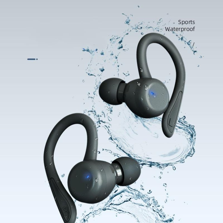 T&G T40 TWS IPX6 Water-resistant Hanging Ear Wireless Bluetooth Earphones with Charging Box(White)