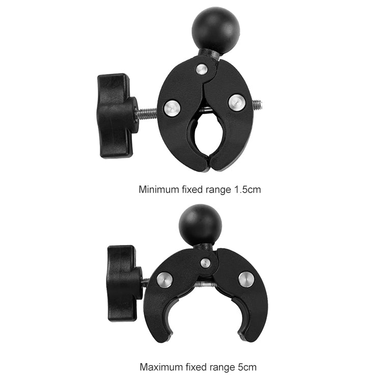 Motorcycle Dual-heads Crabs Clamps Handlebar Fixed Mount, Length:18cm