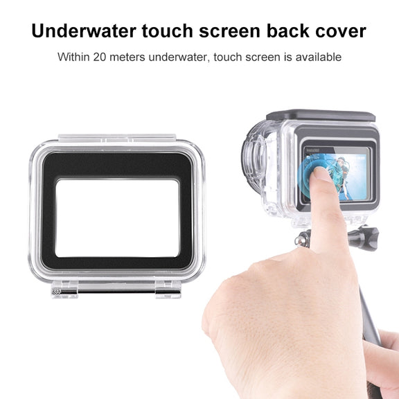 For Insta360 GO 3 / 3S Underwater Water-resistant Housing Case with Touch Back Cover