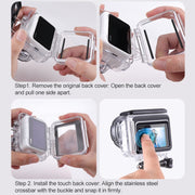 For Insta360 GO 3 / 3S Underwater Water-resistant Housing Case with Touch Back Cover