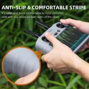 For DJI RC 2 Sunnylife Remote Control Shockproof Anti-scratch Silicone Case(Black)