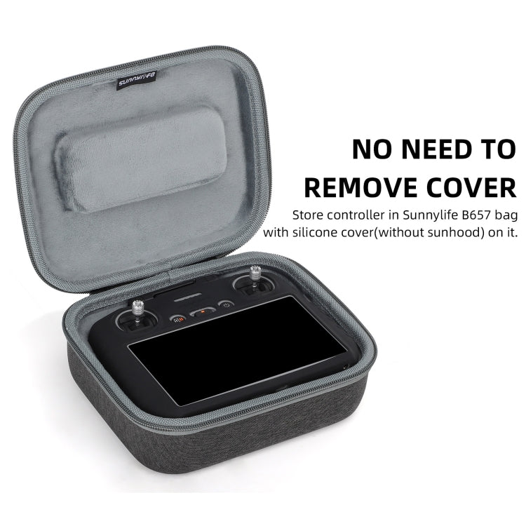 For DJI RC 2 Sunnylife Remote Control Shockproof Anti-scratch Silicone Case(Grey)