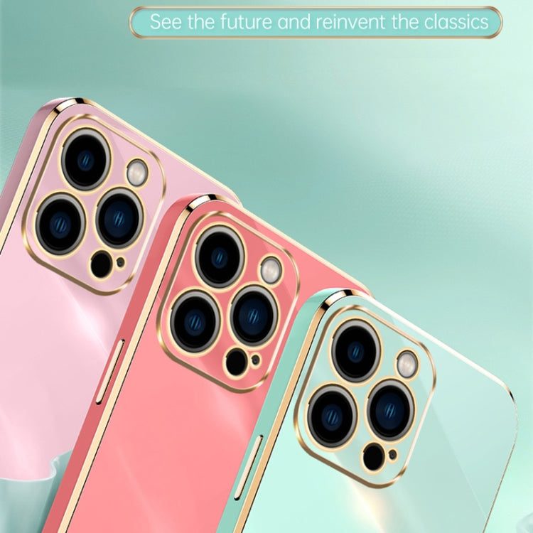 For iPhone 16 Pro Max XINLI Straight Edge 6D Electroplate TPU Phone Case(Black)