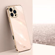 For iPhone 16 Pro Max XINLI Straight Edge 6D Electroplate TPU Phone Case(Pink) - free shipping - PMC TechLife - Order now!