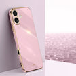 For iPhone 16 XINLI Straight Edge 6D Electroplate TPU Phone Case(Cherry Purple) - iPhone 16 Cases by XINLI | Online Shopping South Africa | PMC TechLife | Buy Now Pay Later Mobicred