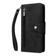 For Google Pixel 8 Pro Rivet Buckle 9 Cards Three Fold Leather Phone Case(Black)