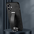 For iPhone 16 Plus SULADA Tide Cool Series PC + Leather Texture Skin Feel Phone Case(Black) - iPhone 16 Plus Cases by SULADA | Online Shopping South Africa | PMC TechLife | Buy Now Pay Later Mobicred