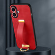 For iPhone 16 Plus SULADA Tide Cool Series PC + Leather Texture Skin Feel Phone Case(Red) - iPhone 16 Plus Cases by SULADA | Online Shopping South Africa | PMC TechLife | Buy Now Pay Later Mobicred