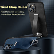For iPhone 16 SULADA Tide Cool Series PC + Leather Texture Skin Feel Phone Case(Brown)
