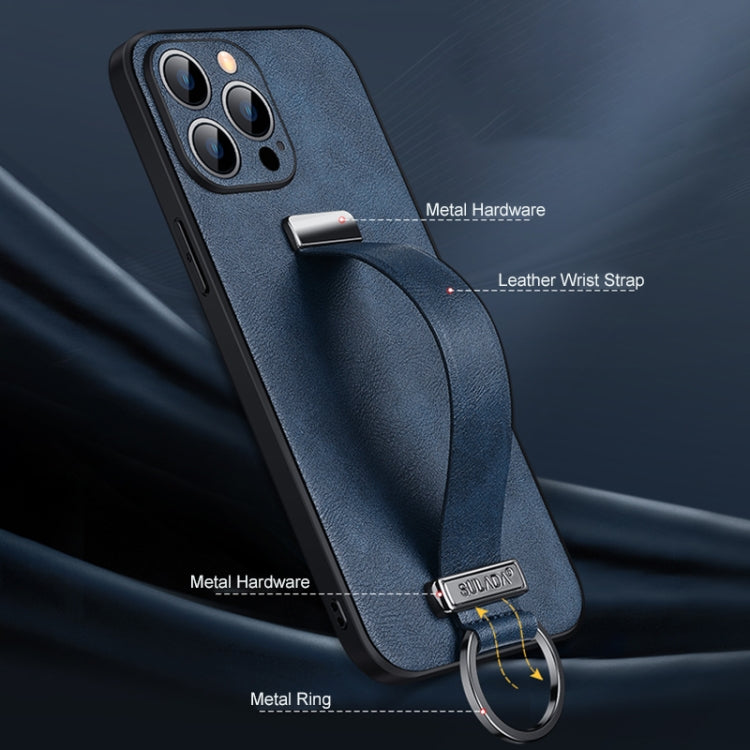 For iPhone 16 SULADA Tide Cool Series PC + Leather Texture Skin Feel Phone Case(Brown)