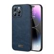 For iPhone 15 Pro Max SULADA Shockproof TPU Hybrid Handmade Leather Phone Case(Blue) - iPhone 15 Pro Max Cases by SULADA | Online Shopping South Africa | PMC TechLife | Buy Now Pay Later Mobicred