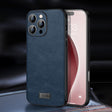 For iPhone 16 Pro Max SULADA Shockproof TPU Hybrid Handmade Leather Phone Case(Blue) - iPhone 16 Pro Max Cases by SULADA | Online Shopping South Africa | PMC TechLife | Buy Now Pay Later Mobicred