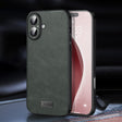 For iPhone 16 SULADA Shockproof TPU Hybrid Handmade Leather Phone Case(Green) - iPhone 16 Cases by SULADA | Online Shopping South Africa | PMC TechLife | Buy Now Pay Later Mobicred
