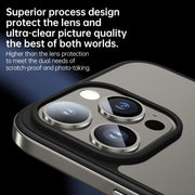 For iPhone 15 Plus SULADA Metal Frame + Nano Glass + TPU Phone Case(Gold)