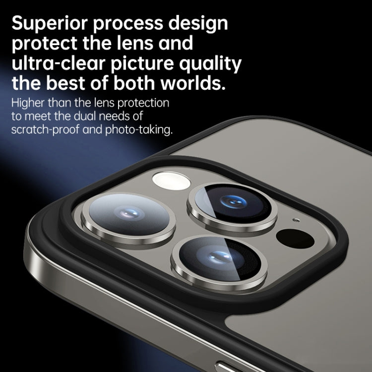For iPhone 15 Plus SULADA Metal Frame + Nano Glass + TPU Phone Case(Gold)