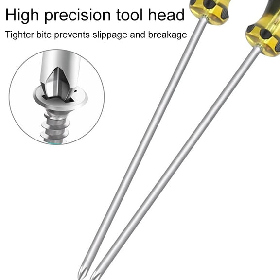 Extended Screwdriver 12 inch Cross-shaped Screwdriver Special Long Magnetic Sewing Machine Machine Repair Screwdriver(Cross)