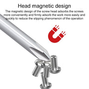 Extended Screwdriver 12 inch Cross-shaped Screwdriver Special Long Magnetic Sewing Machine Machine Repair Screwdriver(Cross)