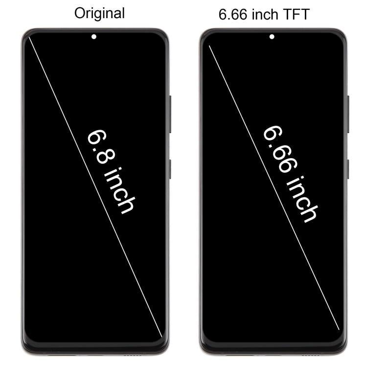 For Galaxy S21 Ultra 5G SM-G998B 6.66 inch TFT LCD Screen Digitizer Full Assembly with Frame, Not Supporting Fingerprint Identification