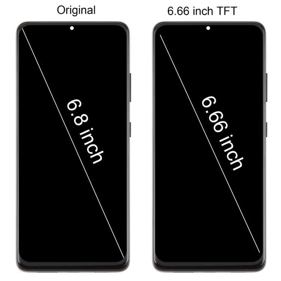 For Galaxy S21 Ultra 5G SM-G998B 6.66 inch TFT LCD Screen Digitizer Full Assembly with Frame, Not Supporting Fingerprint Identification