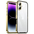 For iPhone 16 Frosted Metal Phone Case(Gold) - iPhone 16 Cases by PMC TechLife | Online Shopping South Africa | PMC TechLife | Buy Now Pay Later Mobicred