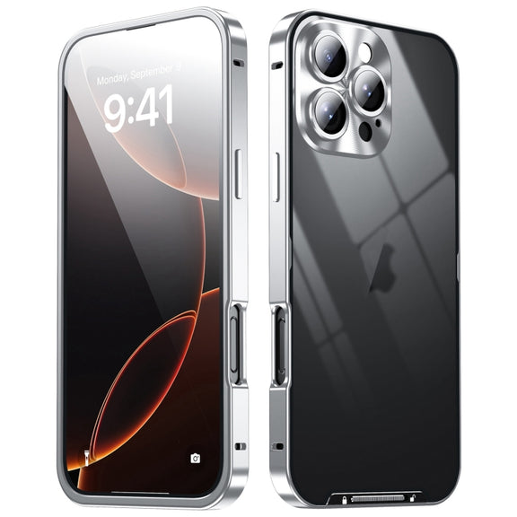 For iPhone 16 Pro Frosted Metal Phone Case(Silver)