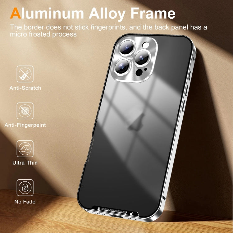 For iPhone 16 Pro Frosted Metal Phone Case(Silver)