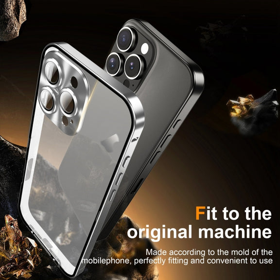 For iPhone 16 Pro Frosted Metal Phone Case(Silver)