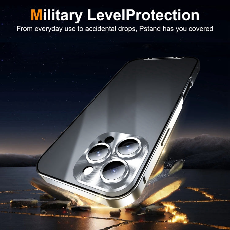 For iPhone 16 Pro Max Frosted Metal Phone Case(Silver)