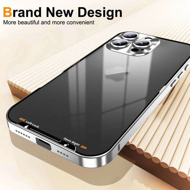 For iPhone 16 Pro Max Frosted Metal Phone Case(Silver)