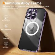 For iPhone 16 Pro Max Frosted Metal Phone Case(Purple)